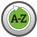 Icon Kreis mit A bis Z als Symbol, dass die Carl Nolte Technik auf Rundumservice setzt